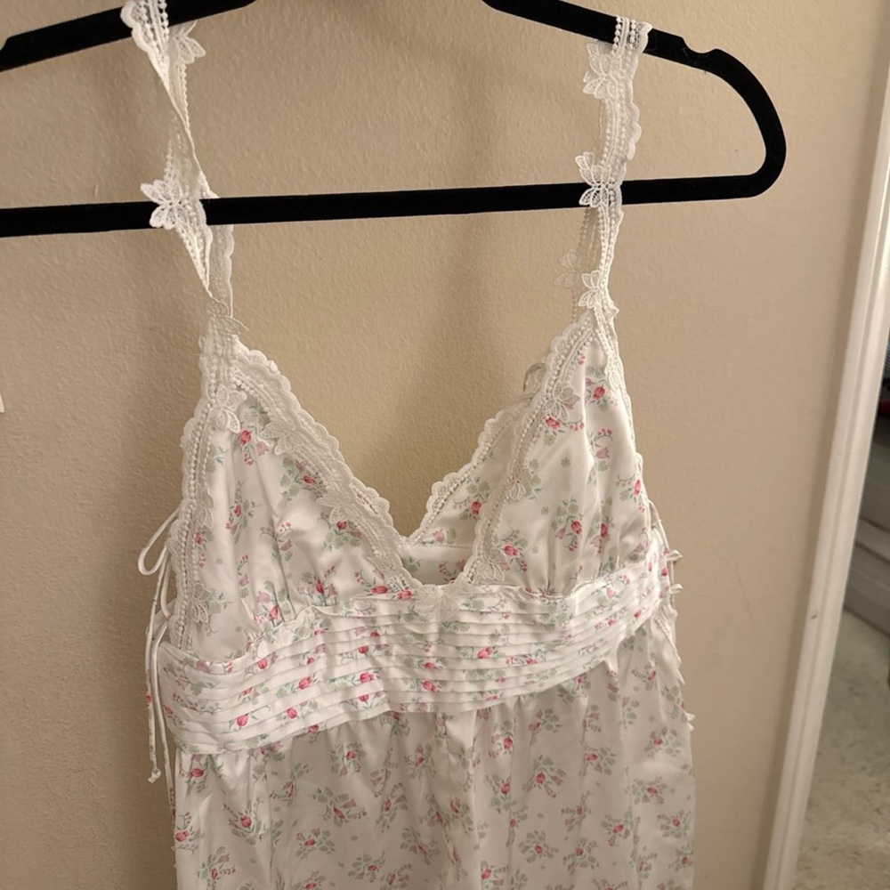For Love And Lemons White Floral Lace romper - Picture 2 of 6